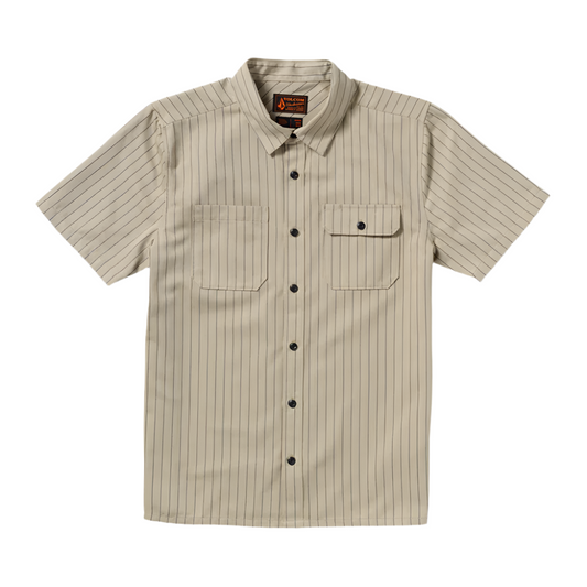 Volcom Trade Stone Short Sleeve Shirt Light Khaki