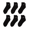 Nike Everyday Cushioned Ankle Sock 6 Pack Black