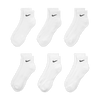 Nike Everyday Cushioned Ankle Sock 6 Pack White
