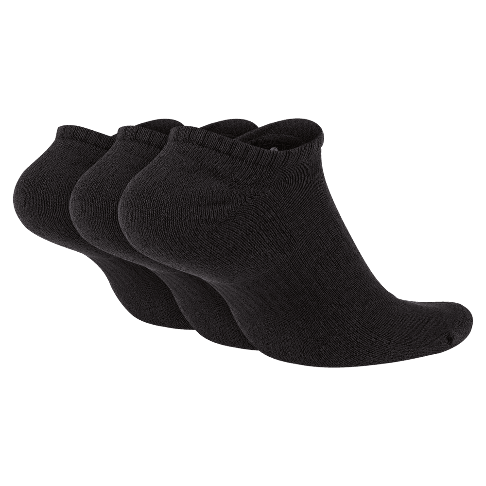 Nike Everyday Cushioned Training No-Show Socks (3 Pairs) Black