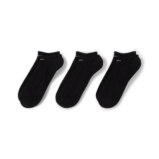 Nike Everyday Cushioned Training No-Show Socks (3 Pairs) Black