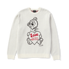 Huf Bad News Crewneck Sweater Bone