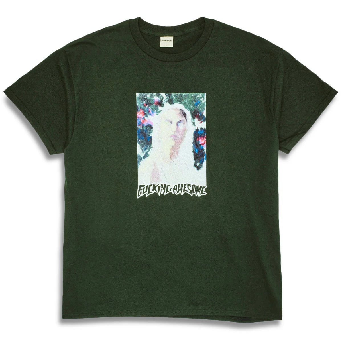 Fucking Awesome Painterly T-Shirt Forest Green