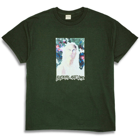 Fucking Awesome Painterly T-Shirt Forest Green
