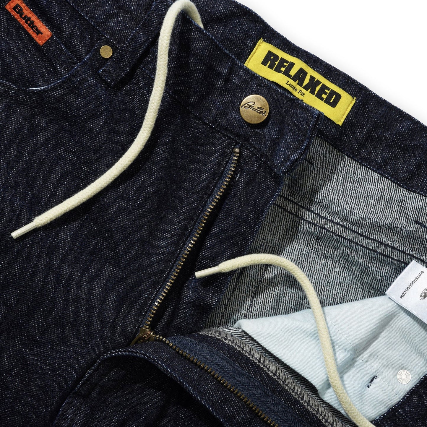 Butter Goods Relaxed Leg Denim Jeans Selvedge Blue