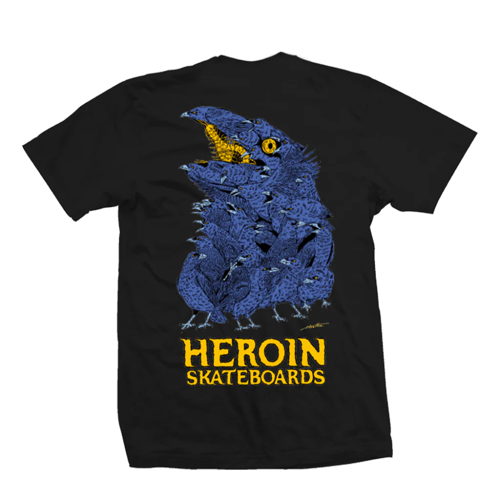 Heroin Crow T-Shirt Black