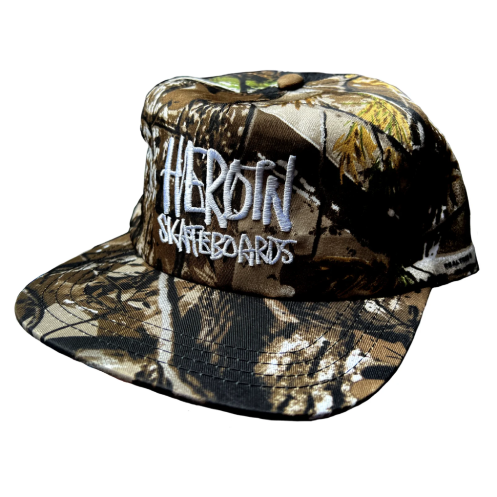 Heroin Script Camo Snapback