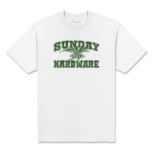 College Eagle T-Shirt Forest/White