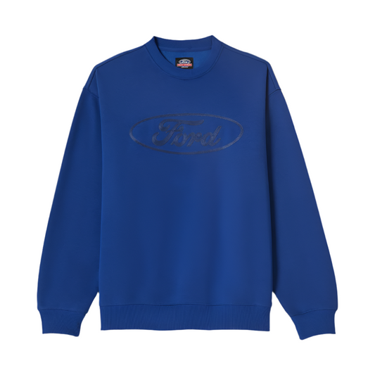 Brixton Ford Number One Fleece Crewneck Ford Blue