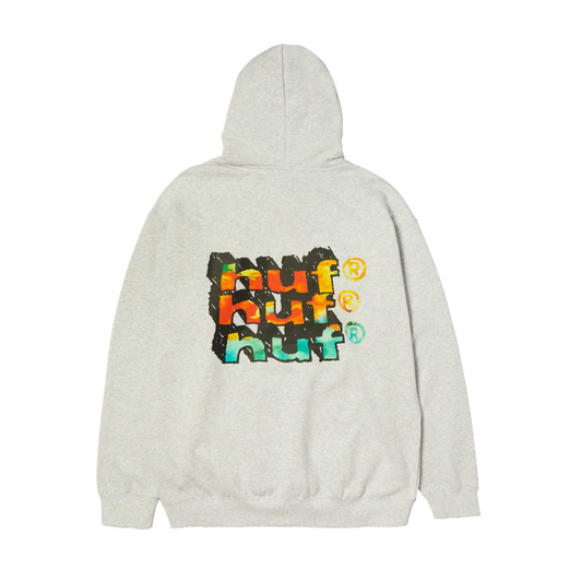 Huf Hand Stacked Hood Heather Grey