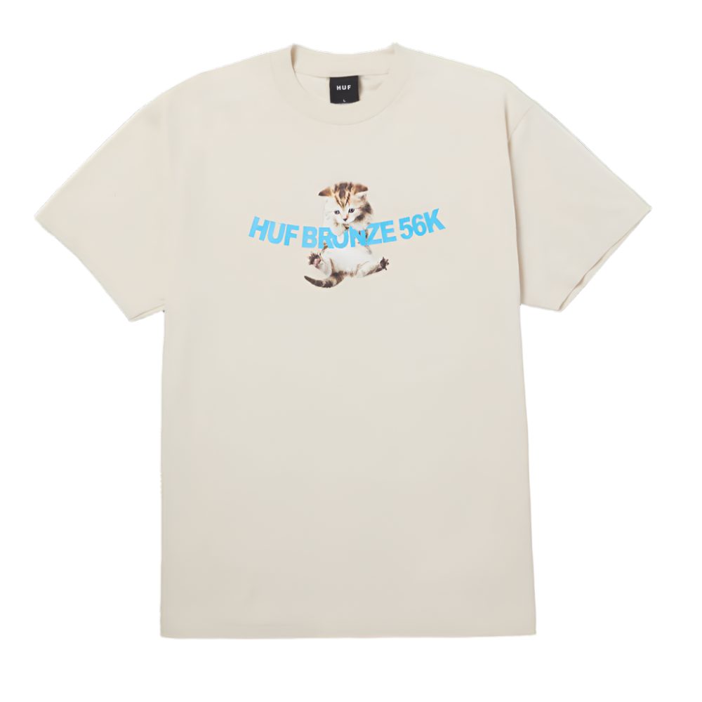Huf X Bronze56K Hang In There T-Shirt Natural