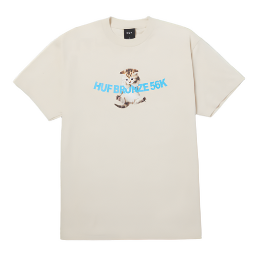 Huf X Bronze56K Hang In There T-Shirt Natural