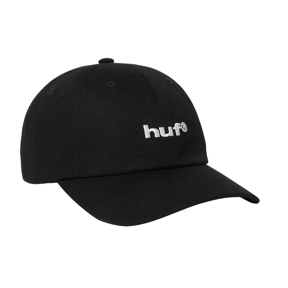 Huf 89 Embroidered 6 Panel Cap Black