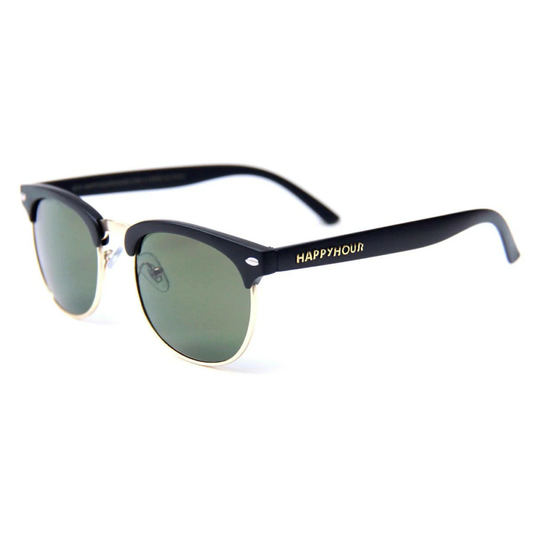 Happy Hour Herman G2 Sunglasses Matte Black/Gold/G15 Lens