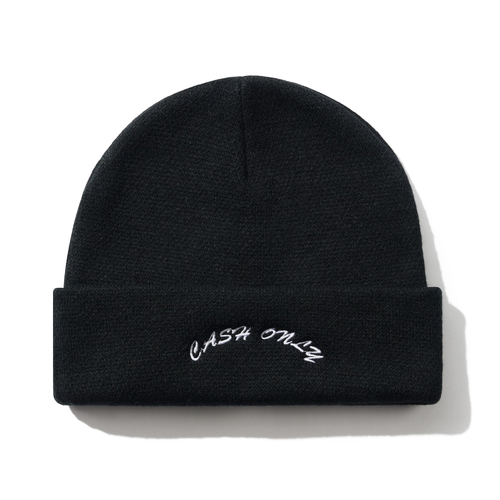 Cash Only Logo Black Beanie