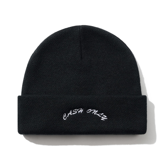 Cash Only Logo Black Beanie