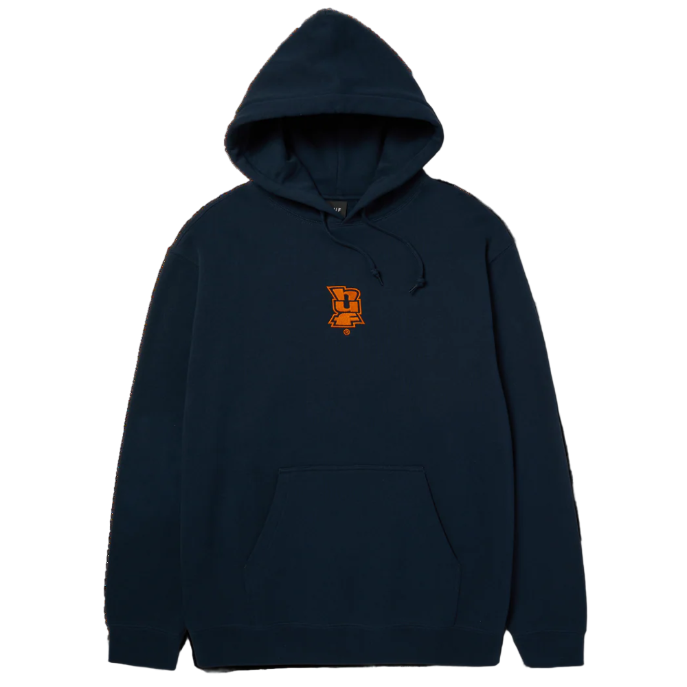 Huf Megablast Embroidered Pocket Hoodie Navy