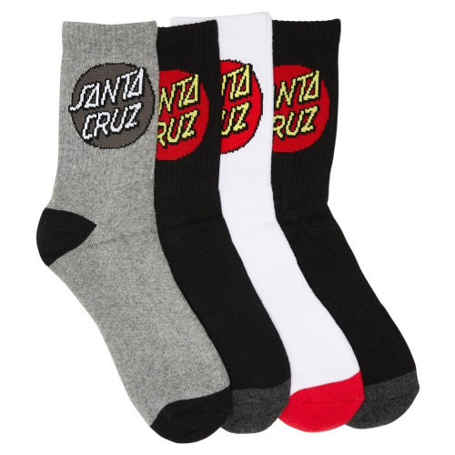 Santa Cruz Youth Socks 4pk Multi
