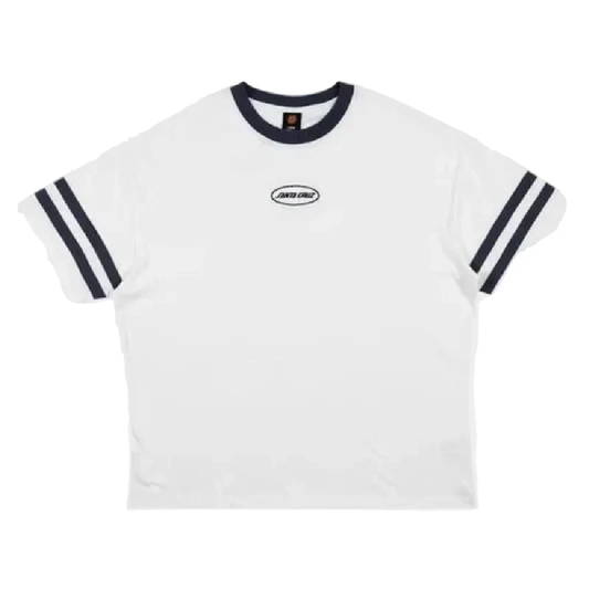 Santa Cruz Slam Oval Strip Front T-Shirt