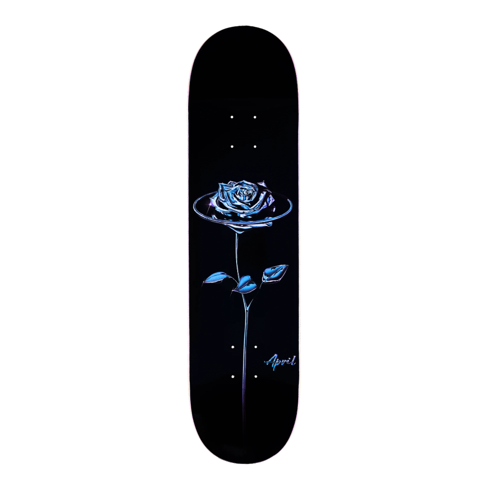 April Chrome Rose Black Deck 8.125