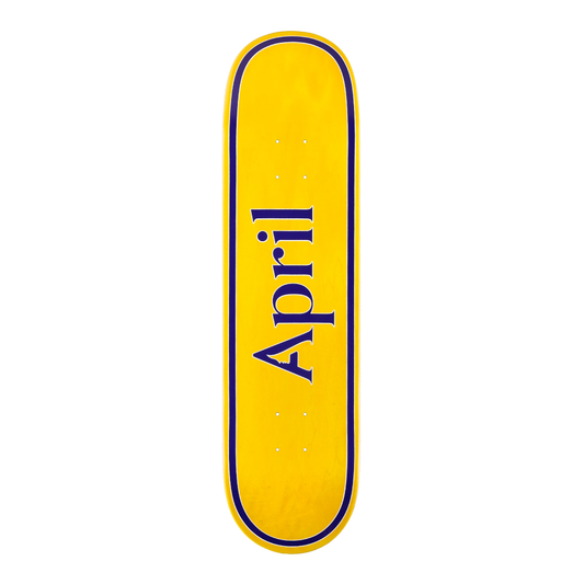April OG Logo Yellow/Purple Deck 8'