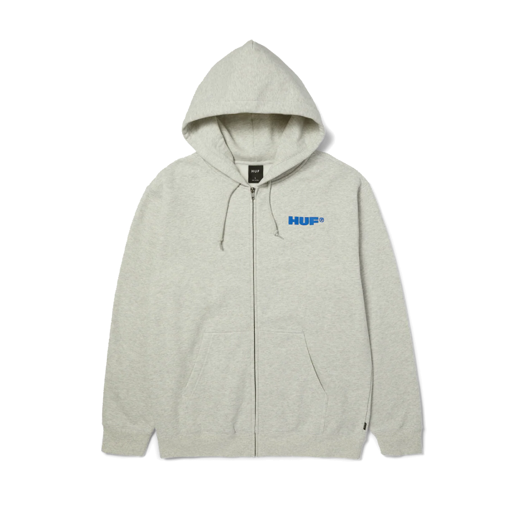 HUF All Caps Full-Zip Ash Hoodie