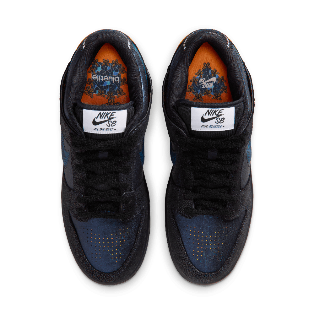 Nike SB Dunk Low Pro x Bluetile Black / Marina / White / Campfire Orange`