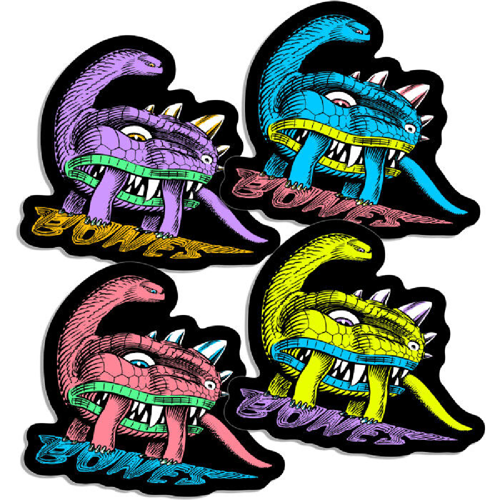 Bones Dino Sortas Assorted Colours Sticker 3.5'