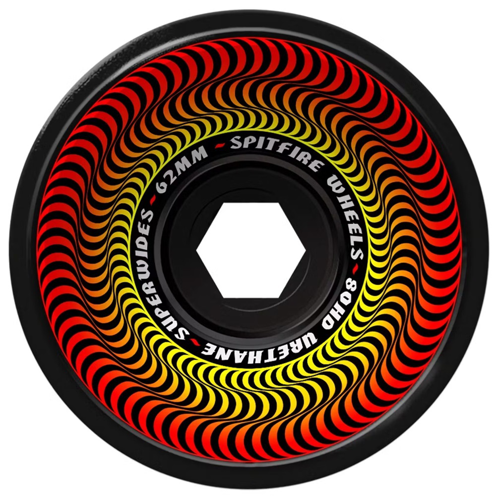 Spitfire 80HD Superwide Black Wheels