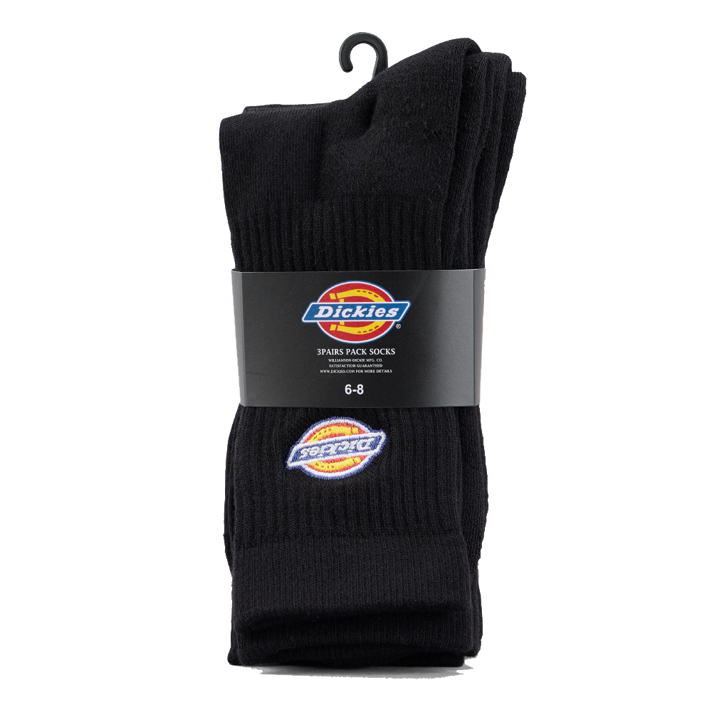 Dickies Valley Grove Socks Black 3 Pack