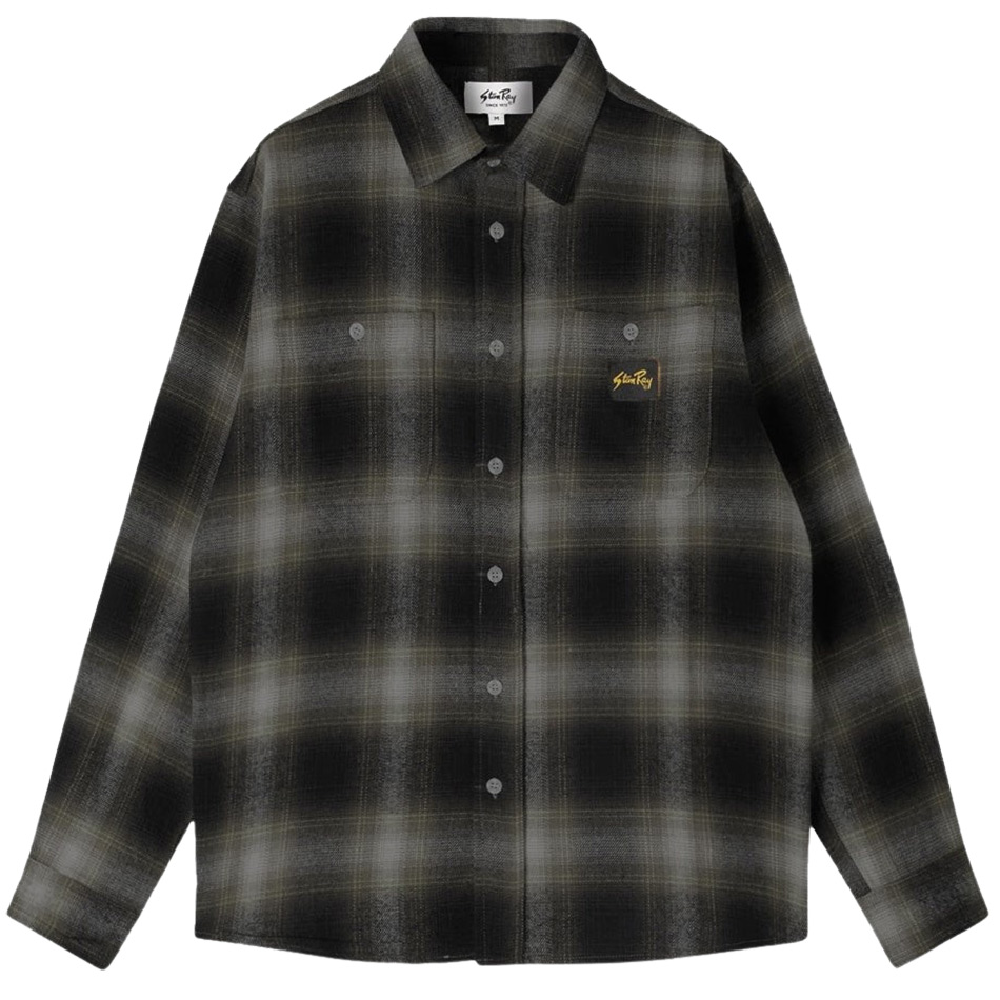 Stan Ray Flannel LS Shirt Black