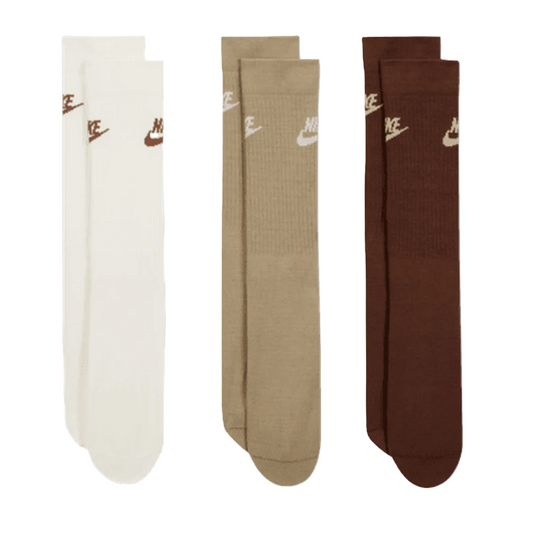 Nike Everyday Essential Crew Socks Brown/Beige/Tan