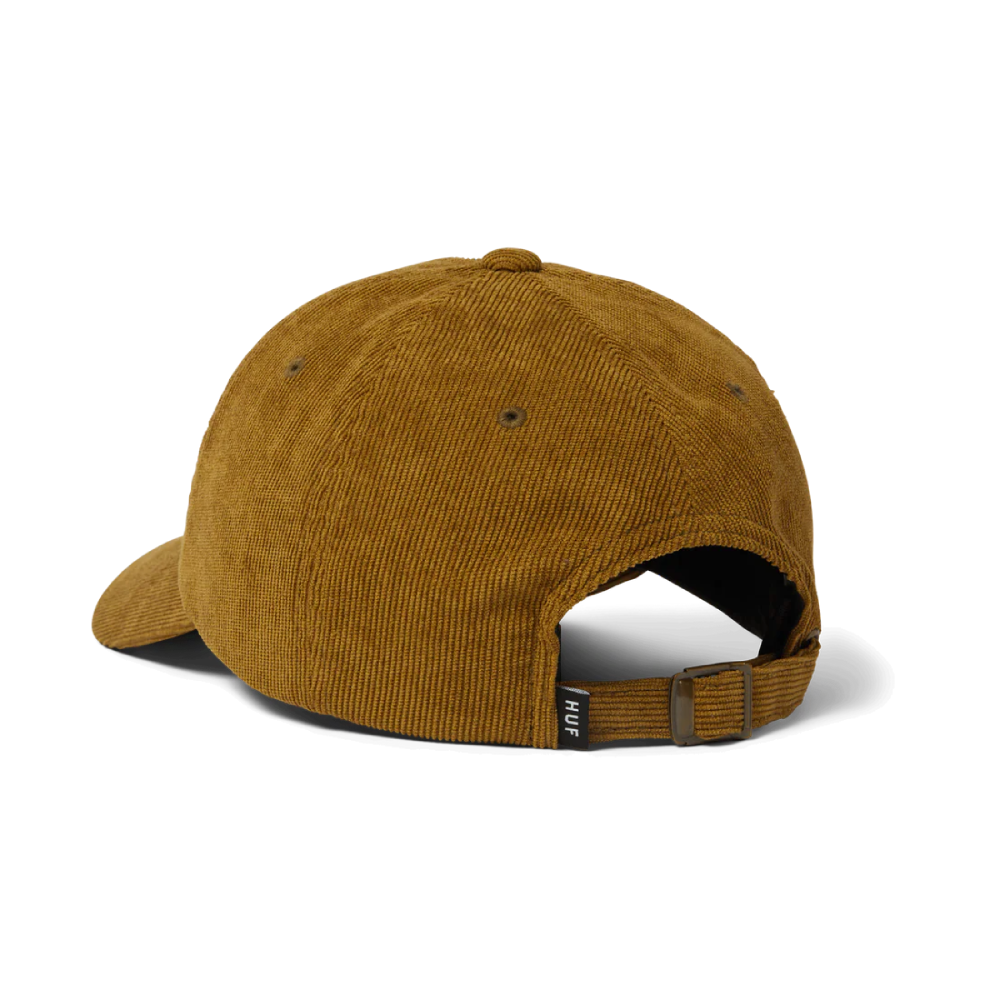 Huf OG Corduroy 6 Panel Curved Hat Moss