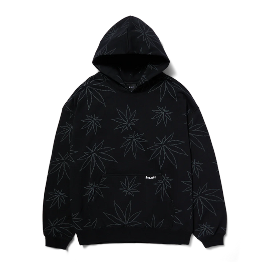 HUF Plantlife Fleece Hoodie Black