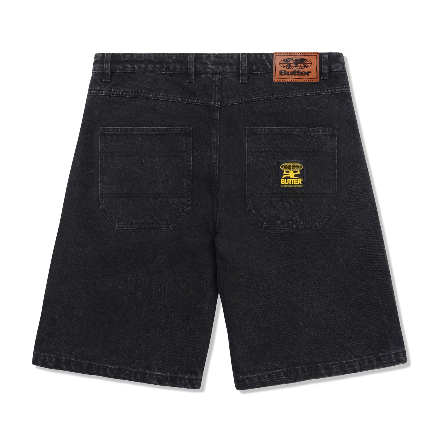Butter Goods Patch Pocket Denim Shorts Faded Black