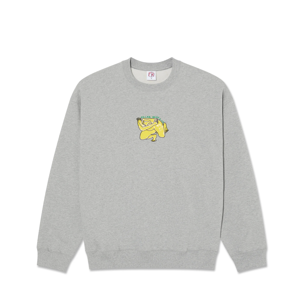 Polar Dave Crewneck Shy Bow Heather Grey