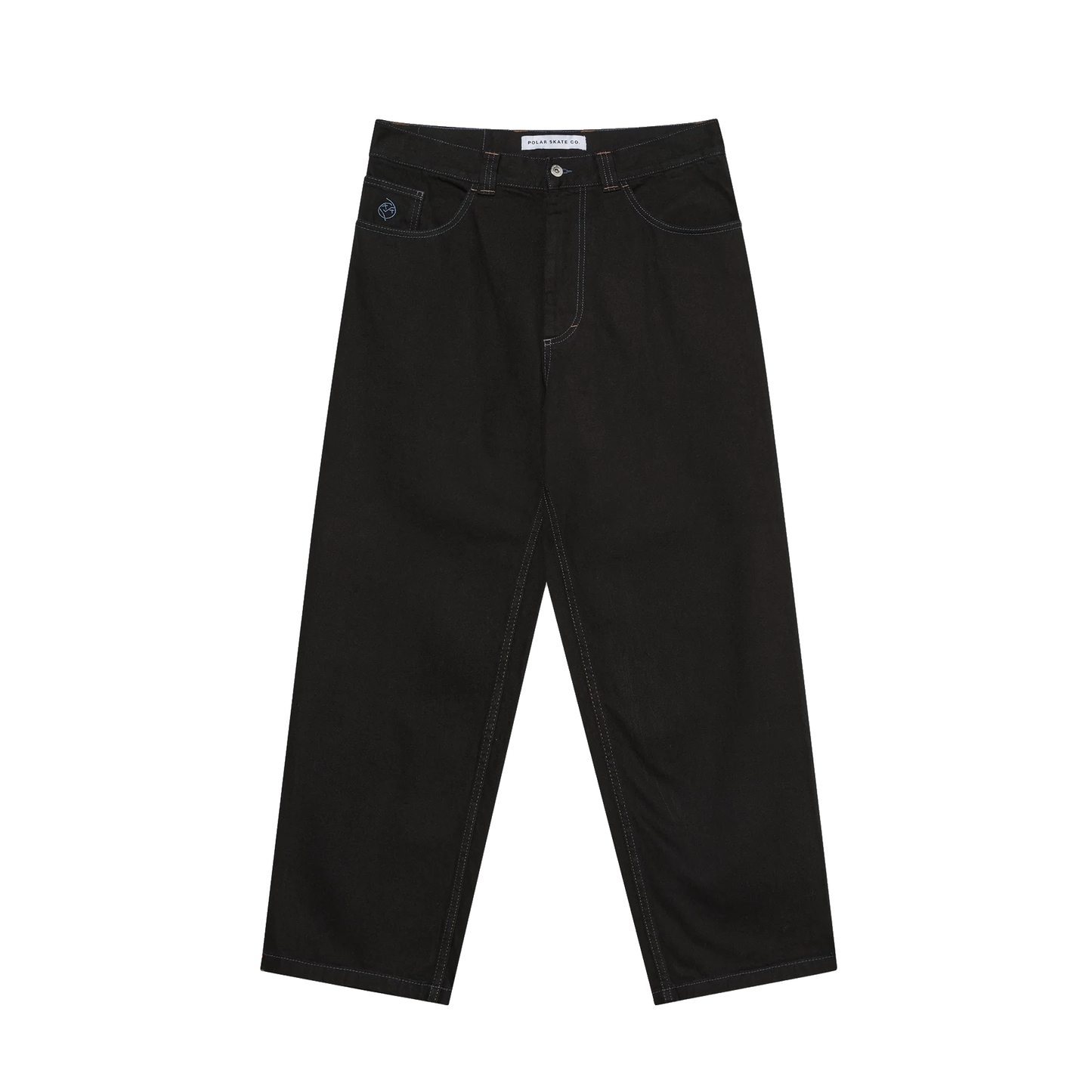 Polar Big Boy Jeans Black/Blue Stitching