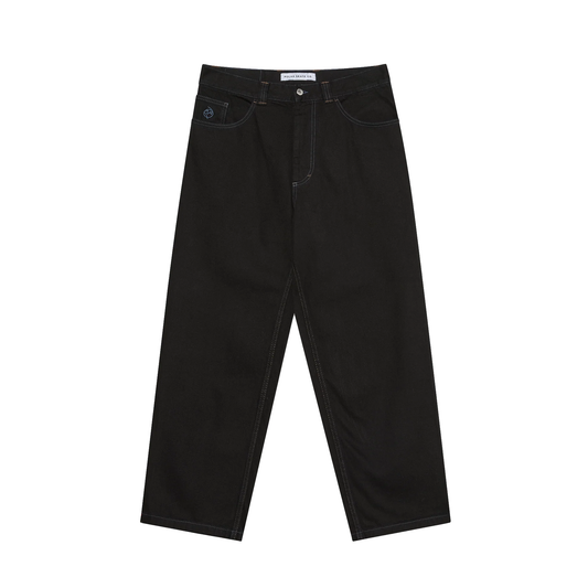 Polar Big Boy Jeans Black/Blue Stitching