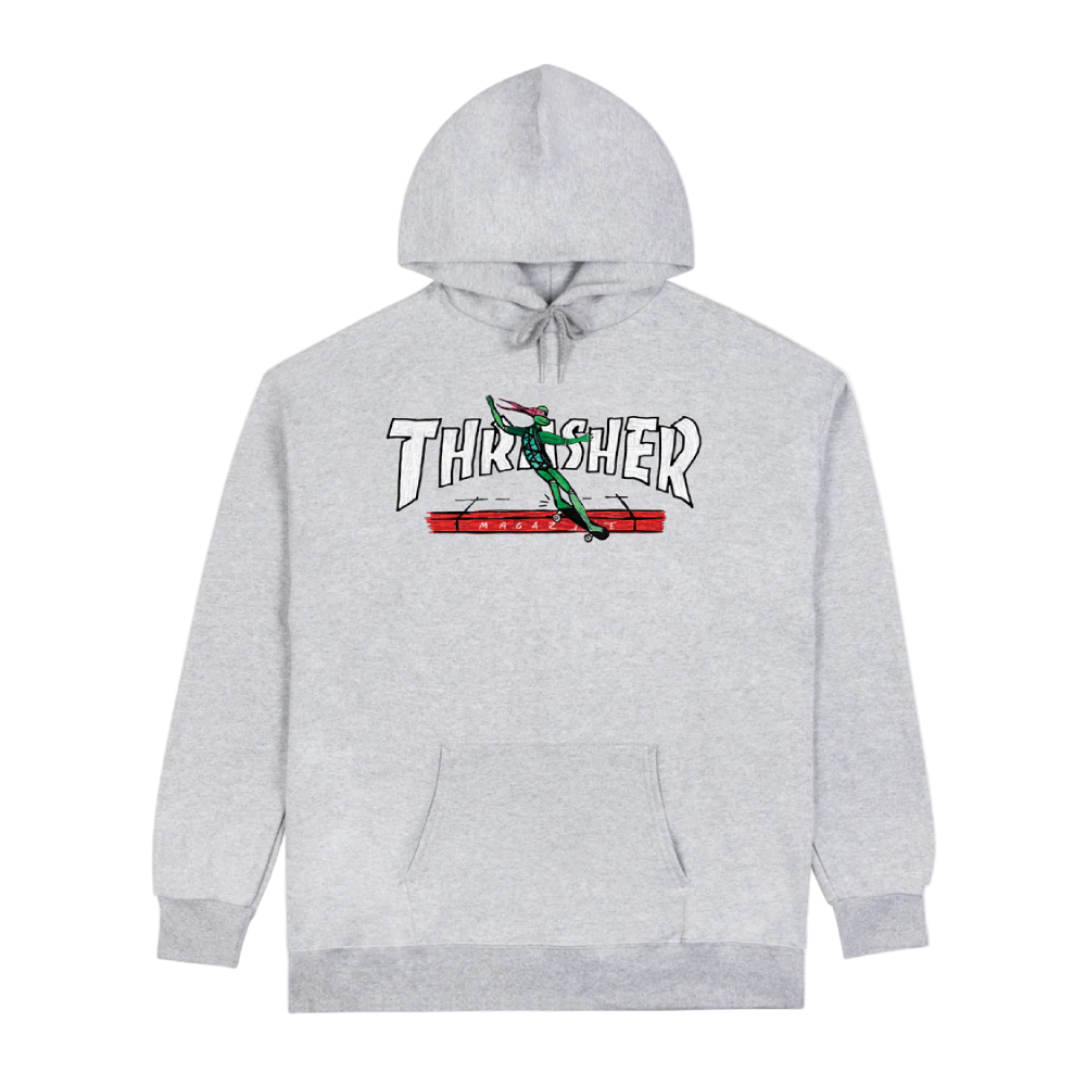 Thrasher Red Curb Hood Ash Grey
