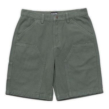 Pass Port Double Knee Digger Club Short Washed Forest Green