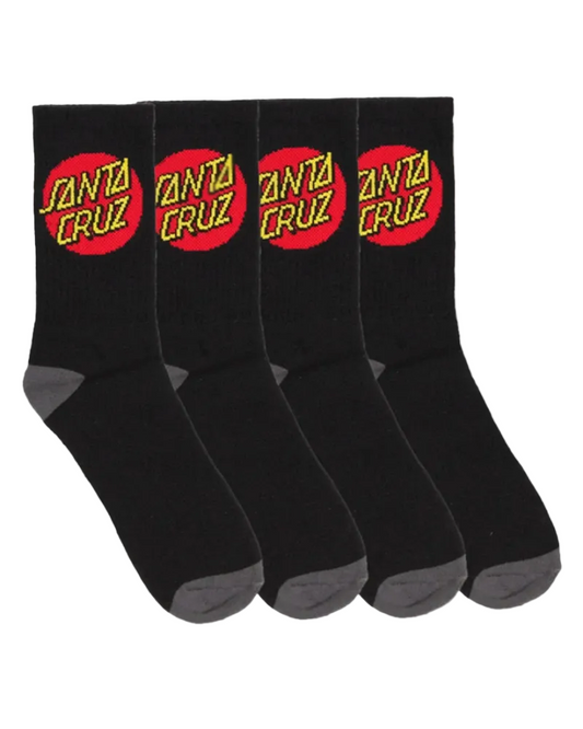 Santa Cruz Classic Dot Boys Crew Sock 4PK