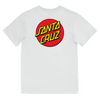 Santa Cruz Youth Classic Dot Chest T-Shirt White