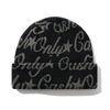 Cash Only Script Black Beanie