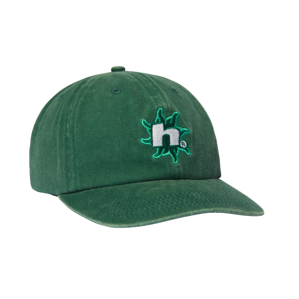 Huf Sol Denim 6 Panel CV Washed Hat Forest Green