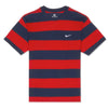 Nike Stripe T-Shirt Red/ Navy