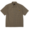 Huf Stretch Micro Plaid Shirt Clay