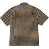 Huf Stretch Micro Plaid Shirt Clay