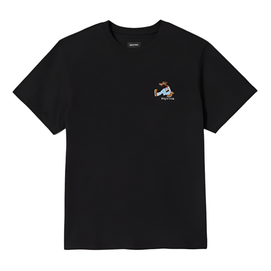 Brixton Stride Heavyweight T-Shirt Black Classic Wash