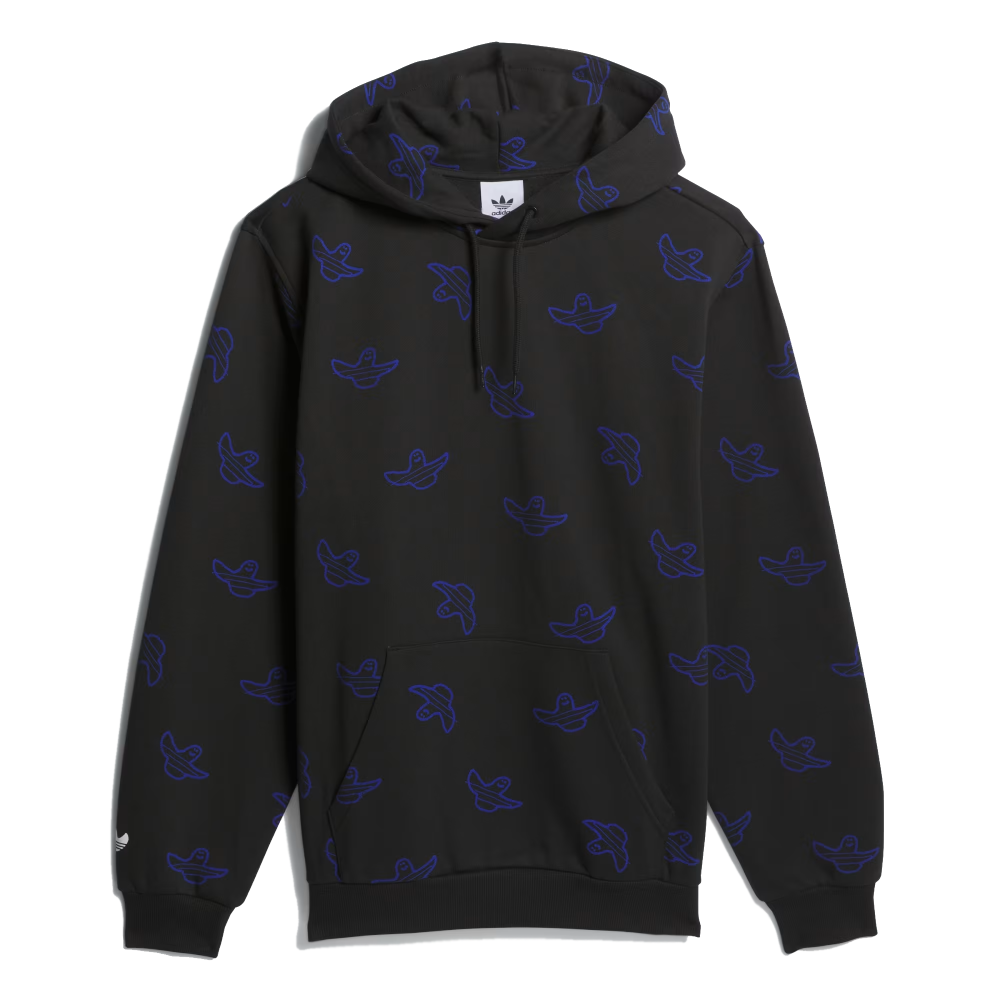 Adidas Shmoofoil All Over Print Hoodie Black
