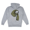 Welcome Sloth Pullover Hoodie Heather Grey/Sage